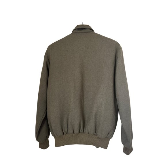 Vtg. Men's Sing Yi Two-Tone Brown & Olive Jacket Sherpa Bomber Jacket Sz XL - Picture 4 of 7